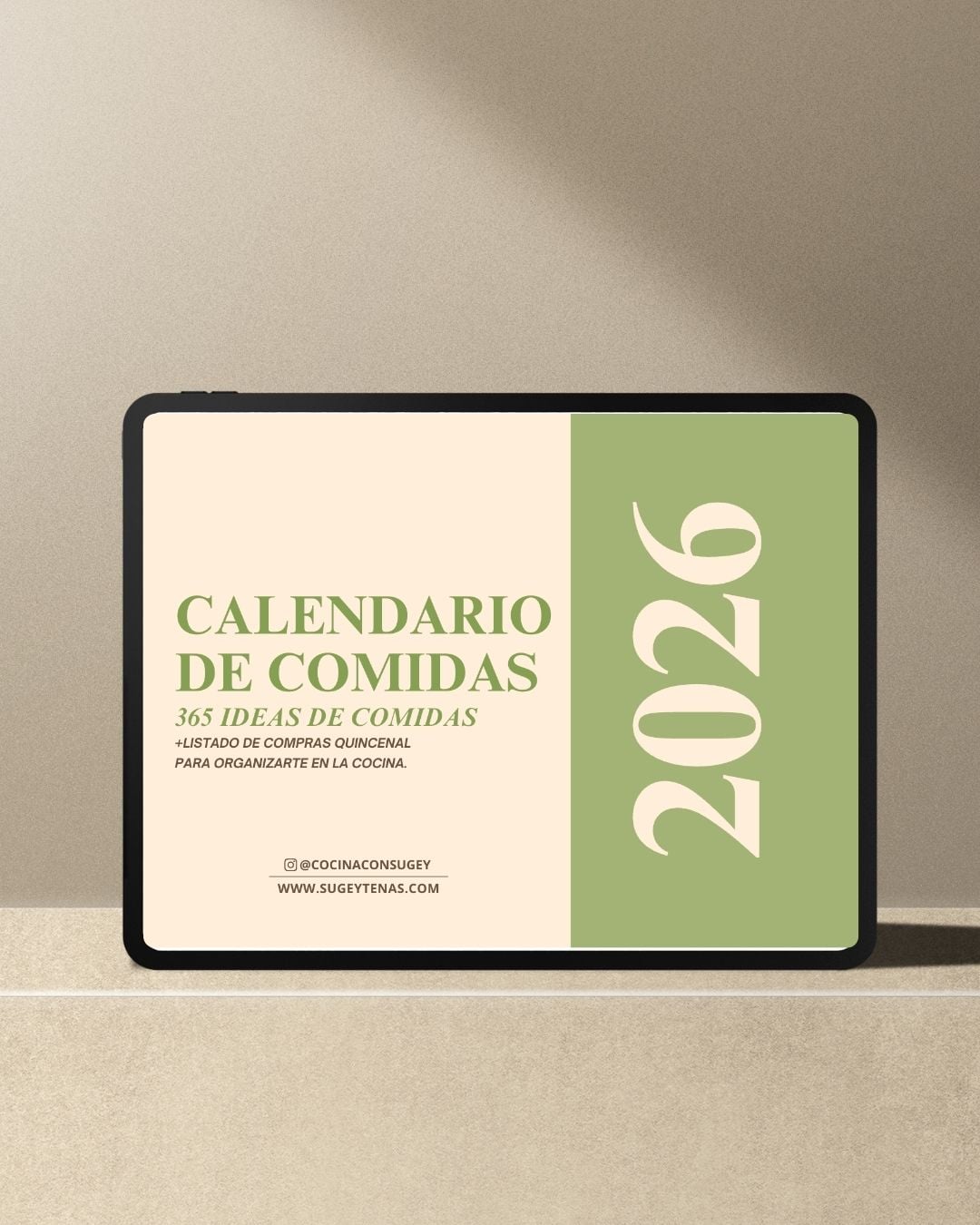 Portada del ebook: Calendario de Comidas 2026